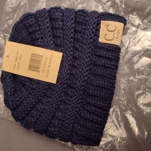 C.C. Baby navy blue beanie NWT